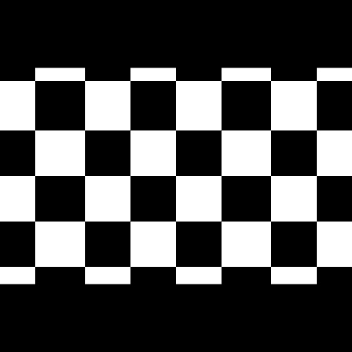 Checkerd flag pattern on a black background